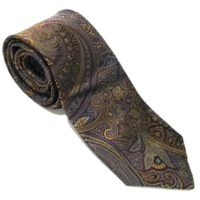 Corbata de Seda Cachemira De Colección Robert Talbott Mejor de Clase Púrpura Diseñador EE. UU. Foto 1 de 4