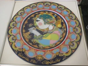 1976 Bjorn Wiinblad Rosenthal Signed 11 1/4” Plate Germany - Picture 1 of 1