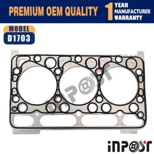 Cylinder Head Gasket For Kubota Engine D1703 Steel Head Gasket - Picture 1 of 6