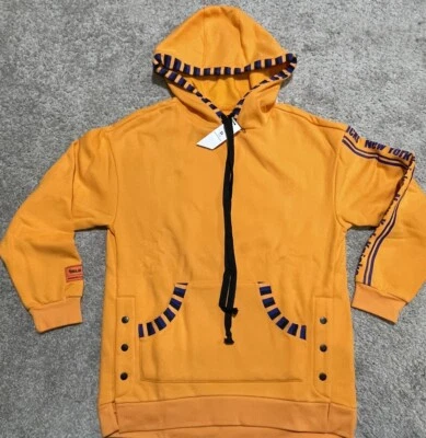 New York Knicks NBA Qore Mujer Grande Gran Tamaño Equipo Pullover Sudadera Naranja Foto 1 de 4