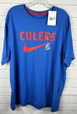 Nike Culers FC Barcelona T-Shirt Mens 2XL Royal Blue Soccer Football Swoosh New - Image 1 of 4