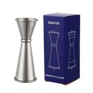 ® Japanese Double Jigger 2 oz 1 oz Cocktail Bar Jigger with Measurements Insi... - Picture 1 of 6