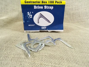 SIGMA ELECTRIC 1/2" DRIVE STRAPS ZINC PLATED STEEL NAIL BOX 100 - Picture 1 of 4