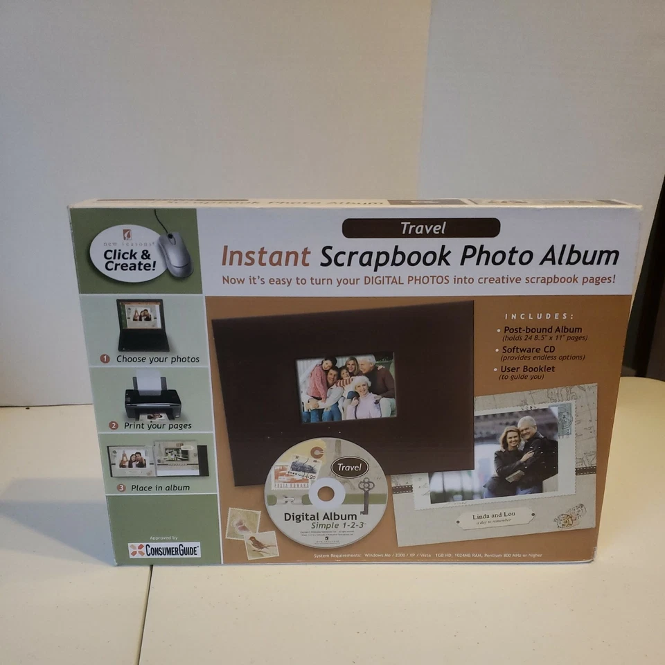 旅行即时点击和创建剪贴簿相册和CD套装 — 第 1/1 张图片