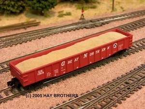 Hay Brothers SAND (or FRACKING SAND) LOAD - Fits Micro-Trains 50' Gondolas - Picture 1 of 4