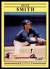 1991 Fleer Pete Smith Baseball Cards #703