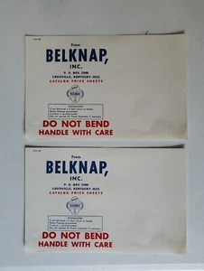 2 vintage Belknap, INC. Etichette di spedizione Louisville, Kentucky strumenti erba blu - Foto 1 di 2