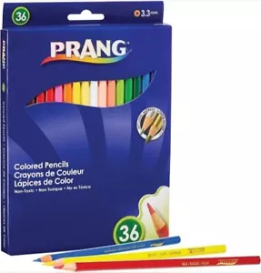 NEW! PRANG •Colored Pencils• (36-Count) 3.3mm *Includes Metallica Gold & Silver. - Picture 1 of 11