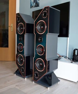 TOP Angebot! 1 Paar imposante High End HiFi Design Standlautsprecher DJP Design! - Bild 1 von 14