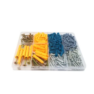 300PCS 5 Sizes Drywall Anchors and Screws Kit for Concrete Drywall Picture Frame - Picture 1 of 11