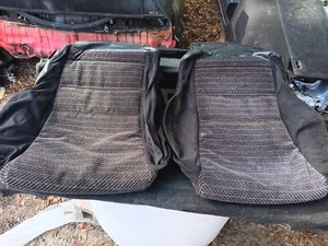 1990-1991 Honda CRX SI Front Seat Factory Lowr Covers OEM upholstery trim fabric - Picture 1 of 3