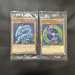 BLUE EYES WHITE DRAGON & DARK MAGICIAN Millennium Rare WCS2015 yugioh set of 2 - Picture 1 of 5