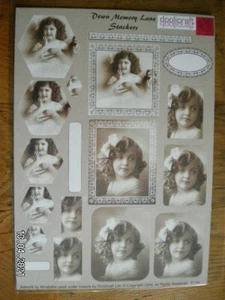 Lovely Die Cut Stacker Toppers by Doolicraft. 'Down Memory Lane D193' (253) M - Picture 1 of 3