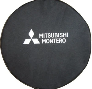 SpareCover® Brawny Series - Mitsubishi Montero 31" Black Denim Spare Tire Cover - Picture 1 of 7