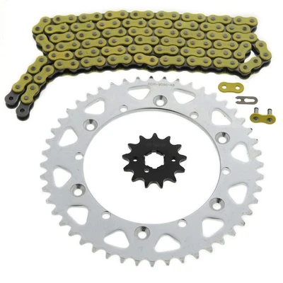 Cadena y piñón amarillo Yamaha 1991-1996 WR250 250 / 1991-1993 YZ250 13/48 116L Foto 1 de 4