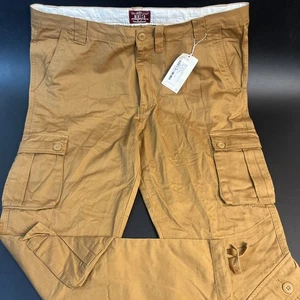 Matchstick Cargo Tan Pants Mens 44x32 Brown Utility Workwear Tactical Outdoor - Picture 1 of 9