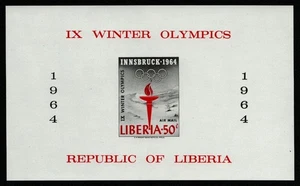 Liberia 1963 - Mi-Nr. Block 28 B ** - MNH - Olympia Innsbruck - Picture 1 of 1