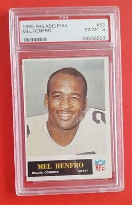 1965P MEL RENFRO PSA 6 (RC) ... BONUS VINTAGE CARDS INCLUDED!! - Image 1 of 2