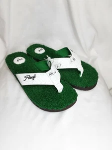 NWT MENS Reef Mulligan II GOLF Flip Flops SANDALS TURF GRASS SZ 8 - S3 - Picture 1 of 9