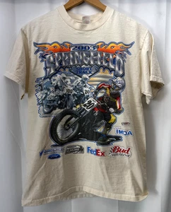 Herren Größe M 2003 Y2K Springfield Flat Track Dirt Race Motorrad Short Track - Bild 1 von 8