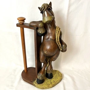 Toallero de papel Montana Silversmiths Elmer caballo pasto amigos cocina occidental - Imagen 1 de 12