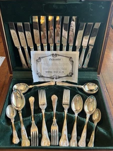 Newbridge Sheffield Silver Plated Canteen of Cutlery Set 48 Pieces Serves 6 - Picture 1 of 9