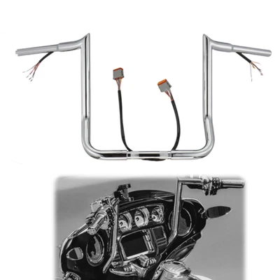 1996-2006 Street Electra скольжения предварительно проводной руль Ape вешалка для Harley 14 дюймов - Изображение 1 из 4