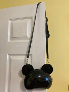 Mickey Mouse Ohren (schwarz/Kunststoff) Handtasche - Größe SMALL - Bild 1 von 1