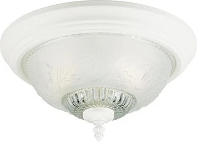 LÂMPADA DE TETO WESTINGHOUSE MIDORI, DESIGN FLORAL E FOLHA EM RELEVO BRANCO 66162 - Imagem 1 de 4