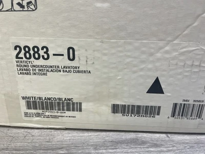 Kohler K-2883-0 Verticyl 13-3/4" Undermount Bathroom Sink with Overflow - White - Image 1 of 3