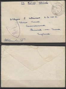 Nº: 133664 - UK (1944) - "FIELDPOST" - ¡UNA VIEJA E INTERESANTE PORTADA DE CENSURA!! - Imagen 1 de 1