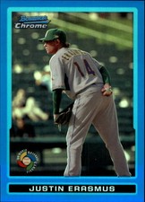 2009 Bowman Chrome WBC Prospects Blue Refractors #BCW11 Justin Erasmus /150