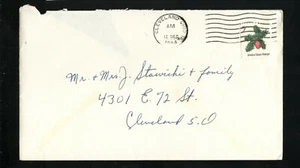 Christmas Cover 1964 Cleveland Ohio Machine Cancel - Imagen 1 de 1