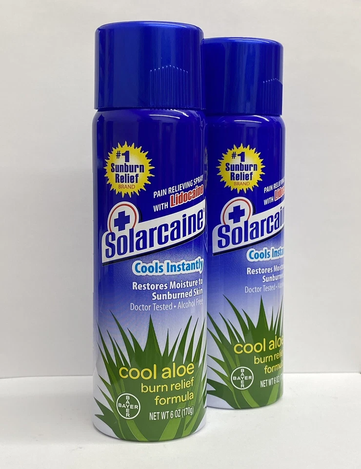 Solarcaine Burn Relief Spray Cool Aloe 6oz 041100705945a643