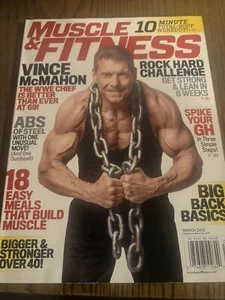 Muscle & Fitness March 2015 WWE Vince McMahon Bodybuilding Bodybuilder - Picture 1 of 2
