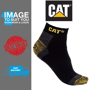 Caterpillar Workwear Mens Premium 3 Pair Pack Trainer Sneaker Workwear Socks - Picture 1 of 1