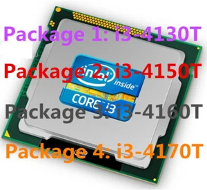 Intel Core i3-4130T i3-4150T i3-4160T i3-4170T CPU Dual Core LGA1150 Processor - Picture 1 of 5