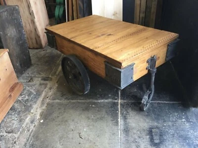 Rustic Victorian style Railway Cart bag trolley table shelf fitting DIY KIT ONLY - Image 1 of 4