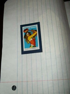 WONDER WOMAN Stamp Magnet Official USPS Issue Post Office CHECK IT OUT - Picture 1 of 1