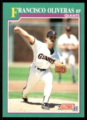 1991 Score #635 Francisco Oliveras - Image 1 of 2