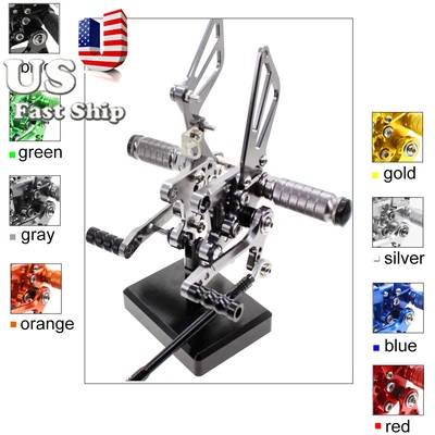 Pinos traseiros EUA para Suzuki SV650/S GSXR600 GSXR750 2000-2005 cinza - Imagem 1 de 4