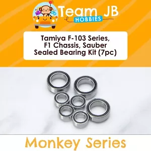 Tamiya F-103 Series, F1 Chassis, Sauber - 7 Pcs Rubber Sealed Bearings Kit - Picture 1 of 2