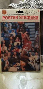 New Sealed Vintage Top Of Key Air Michael Jordan Dunk 6x5" Poster Sticker LOOK! - Picture 1 of 2