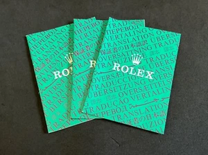 Auténtico folleto de traducción Rolex 1986 para Rolex Daytona GMT Sub fecha-día DJ - Imagen 1 de 3