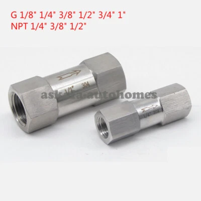 Split Type Combined Check valve G/NPT1/8 1/4 3/8 1/2 3/4 1 SS304 Stainless Steel - Image 1 of 3