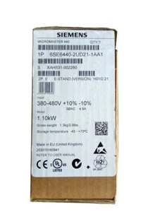 6SE6440-2UD21-1AA1 Neu Versiegelt MICROMASTER 440 SIEMENS 6SE6440-2UD21-1AA1 - Picture 1 of 2