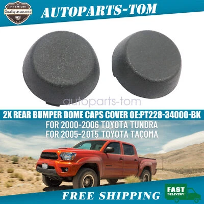 2x Tapacubos de parachoques trasero para Toyota Tacoma 2005-2015 PT228-34000-BK Foto 1 de 4