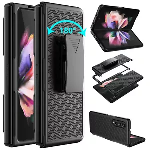 Funda con clip para cinturón a prueba de golpes para Samsung Galaxy Z Fold 3 5G con funda para teléfono - Imagen 1 de 9