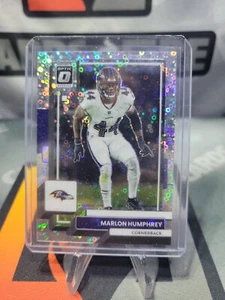 2022 Panini Donruss Optic Marlon Humphrey #18 SP Disco #/125 Ravens - Foto 1 di 3