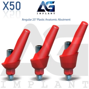 50 Angular 25° Plástico Prótesis Anatómica Sistema Hexágono 2,42mm - Imagen 1 de 5